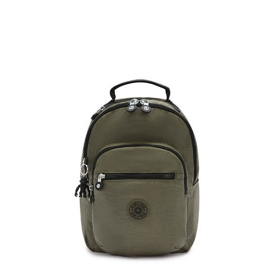 Kipling Seoul Small Classic Tablet Backpacks Green Moss | AU 1859AH